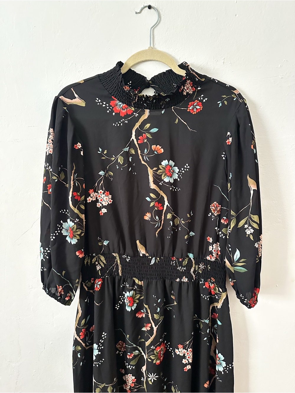 Nanette Lepore Black Floral Dress - Picture 4 of 6